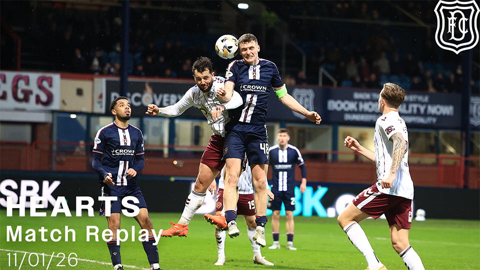 Dundee v Hearts | William Hill Premiership | Match Replay | 11/01/26