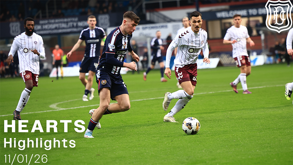 Dundee v Hearts | William Hill Premiership | Highlights | 11/01/26