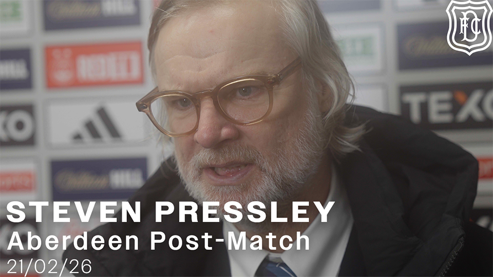 Steven Pressley | Aberdeen Post-Match Interview | 21/02/26